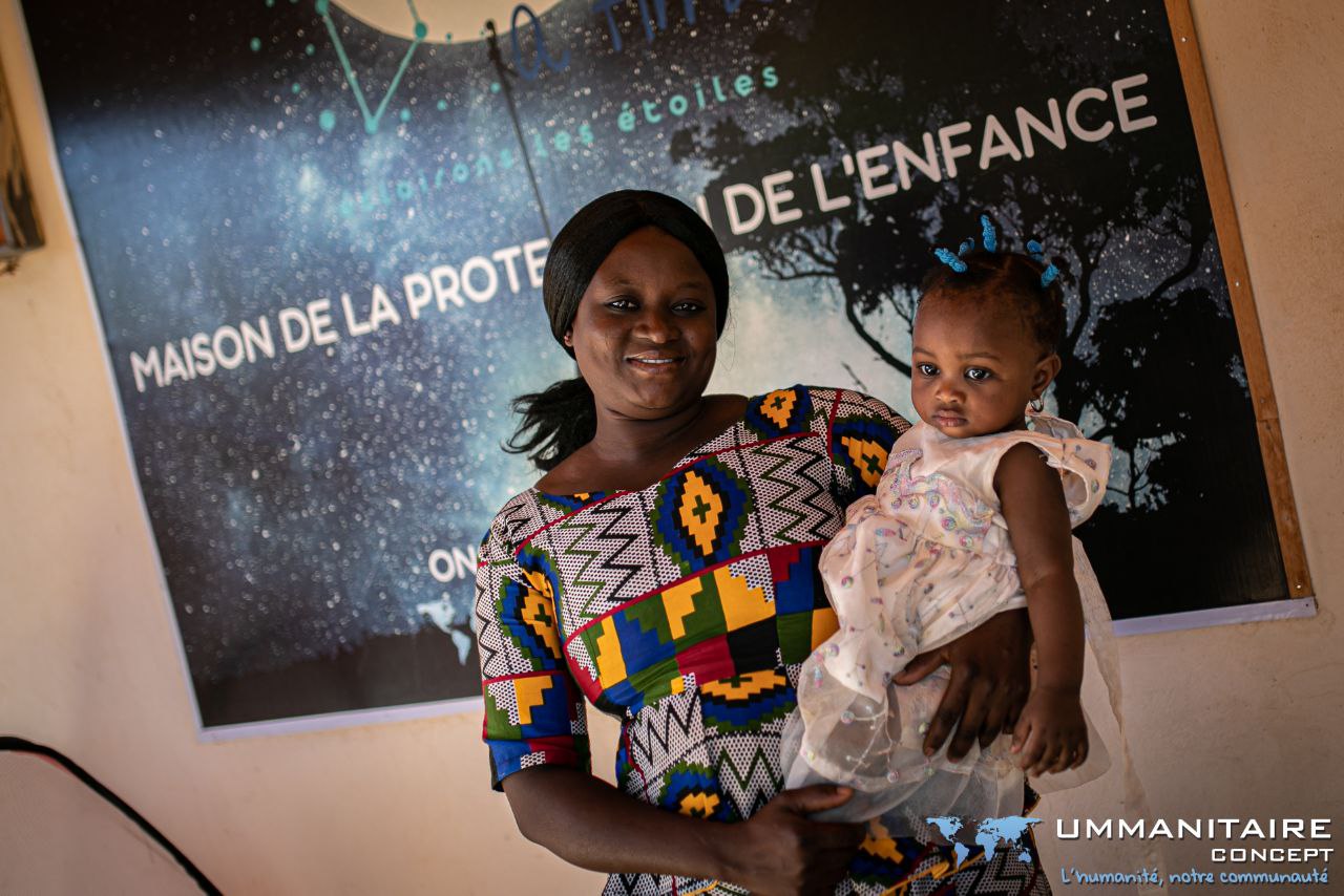 Enfant de l'orphelinat  céphée au Niger par l'association Ummanitaire Concept
