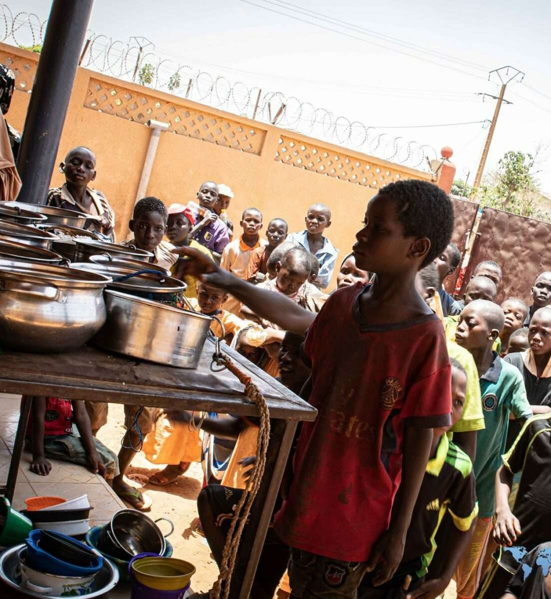 Cantine pour enfants des rues, sécurité alimentaire