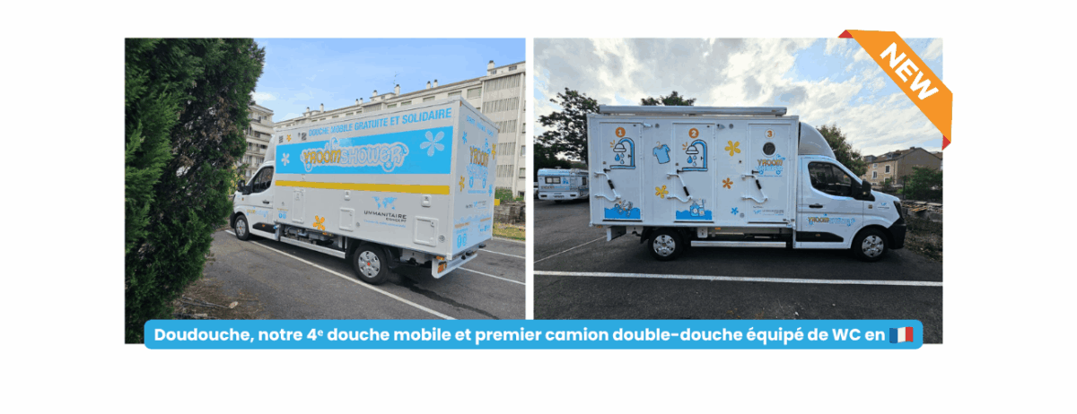 Doudouche, notre 4ème douche mobile